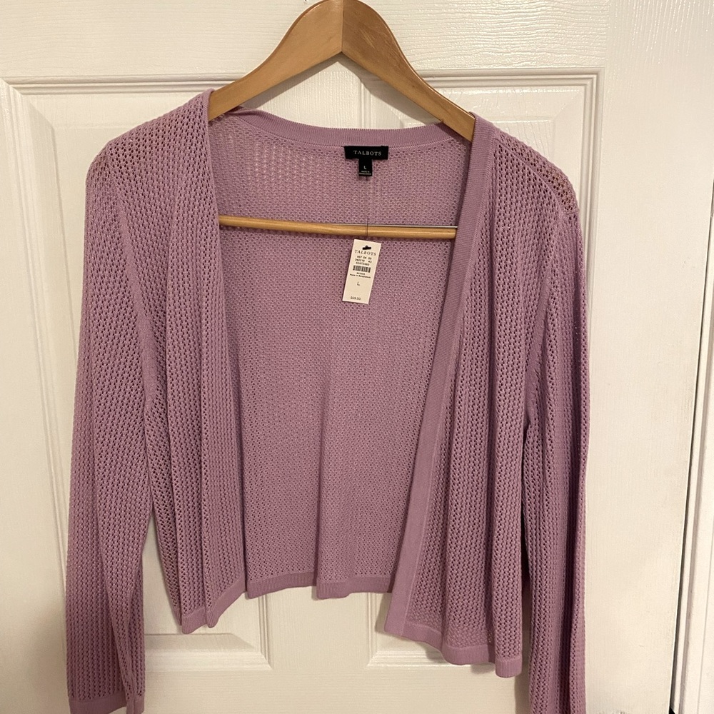 Talbots Violet Light Sweater